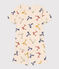 Kurzer Kinderpyjama aus Baumwolle mit Roller-Printmotiv weiss AVALANCHE/ MULTICO