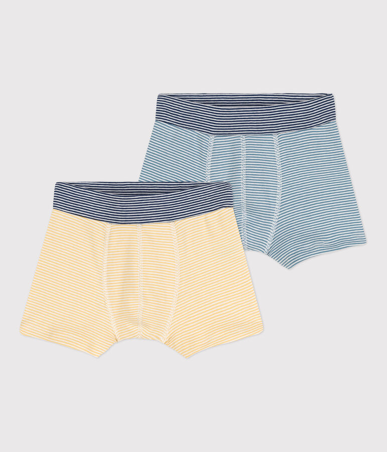 2er-Set Boxershorts aus Baumwolle mit Ringelstreifen f&uuml;r Jungen variante 1
