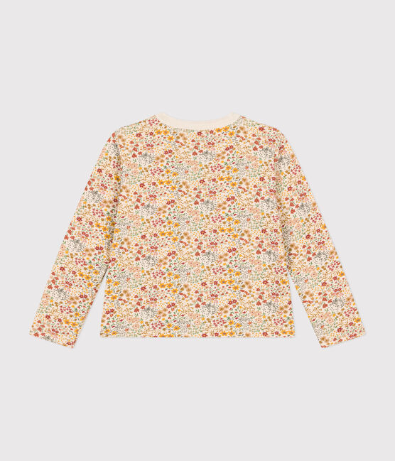 Kinder-Cardigan aus Doppeljersey für Mädchen AVALANCHE/ CUIVRE/ MULTICO