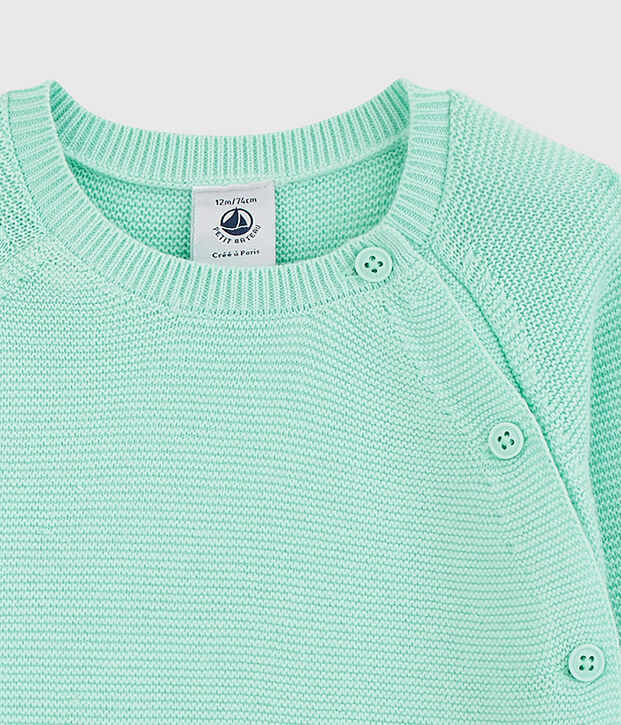 Baby-Cardigan aus Bio-Baumwollstrick in Blau blau