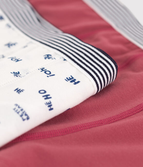 2er-Set Boxershorts aus Baumwolle und Elastan für Jungen variante 1
