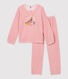 Kinderpyjama aus Nicki mit Steinbockmotiv für Mädchen