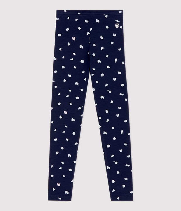 Kinder-Leggings aus Jersey-Elasthan f&uuml;r M&auml;dchen blau/vielfarbig