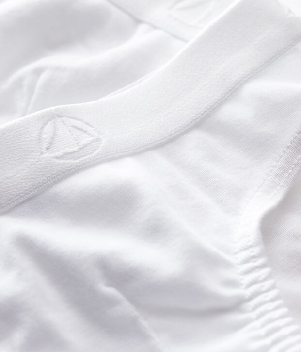 2er-Set wei&szlig;e Slips aus Baumwolle f&uuml;r Jungen vielfarbig