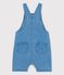 Kurze Baby-Latzhose aus leichtem Bio-Denim blau DENIM CLAIR