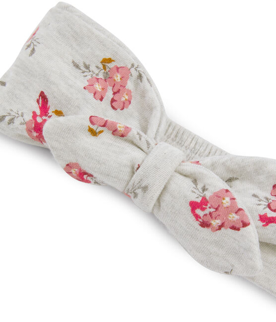 Baby-Haarband für Mädchen grau BELUGA/weiss MULTICO