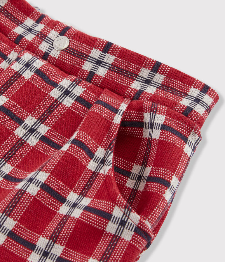 Kindershorts aus Trikotgewebe f&uuml;r M&auml;dchen rot/vielfarbig