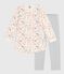 Kinder-Nachthemd und Leggings aus Molton mit Blumenmotiv MILK/ MULTICO