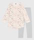 Kinder-Nachthemd und Leggings aus Molton mit Blumenmotiv