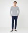 Ikonisches seemannshemd beige COQUILLE/blau SMOKING