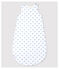 Babyschlafsack aus Baumwolle mit Sternmotiv weiss ECUME/grau MISTIGRI
