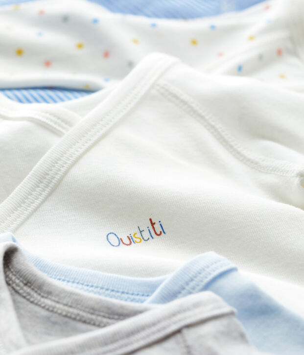 5er-Set Baby-Bodys aus Bio-Baumwolle vielfarbig