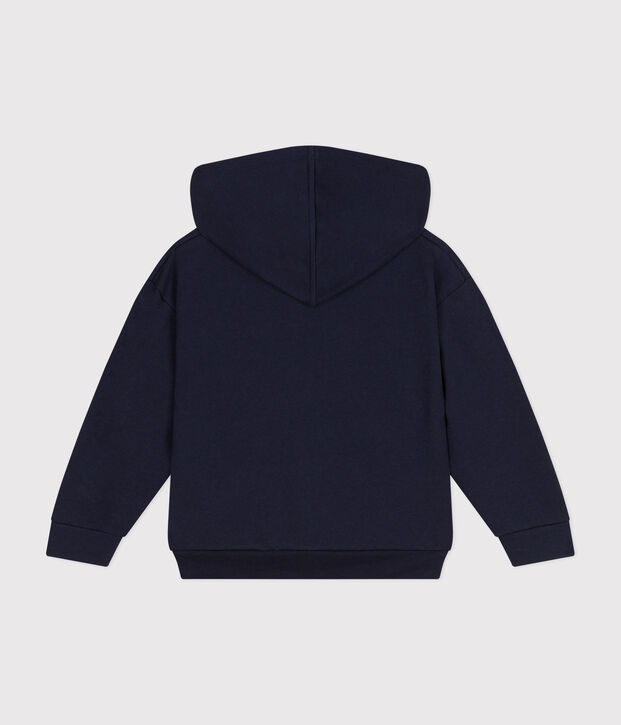 Kinder-Sweatshirt mit Rei&szlig;verschluss und Kapuze aus Molton f&uuml;r M&auml;dchen SMOKING