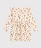 Langärmeliges Kinder-Kleid aus Doppeljersey für Mädchen weiss AVALANCHE/ MULTICO