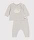Baby-Set aus Woll- und Baumwoll-Strick