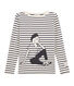 Gestreiftes T-Shirt für Damen