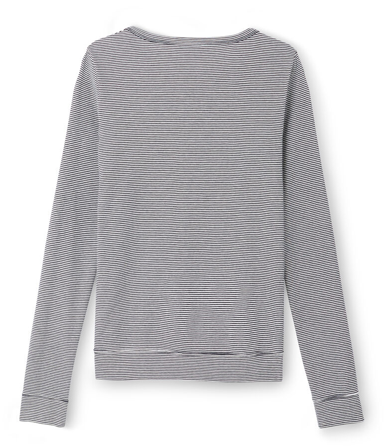 Emblematischer Cardigan f&uuml;r Damen blau/weiss