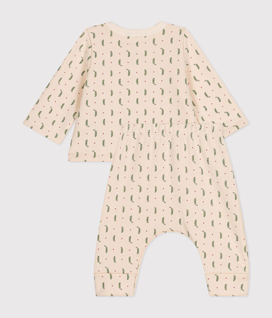 2-teiliges Babyset aus Molton weiss AVALANCHE/ MULTICO