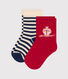 2er-Set Babysocken aus Baumwolljersey mit Hafenmotiv