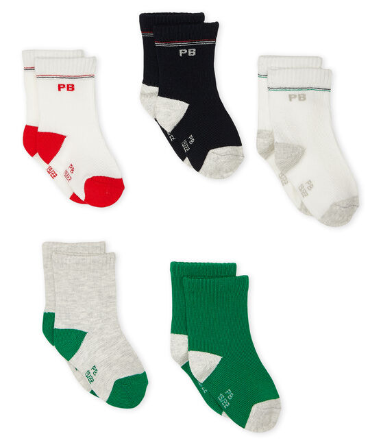 Set aus fünf Paar Babystrümpfen für Jungen variante 2
