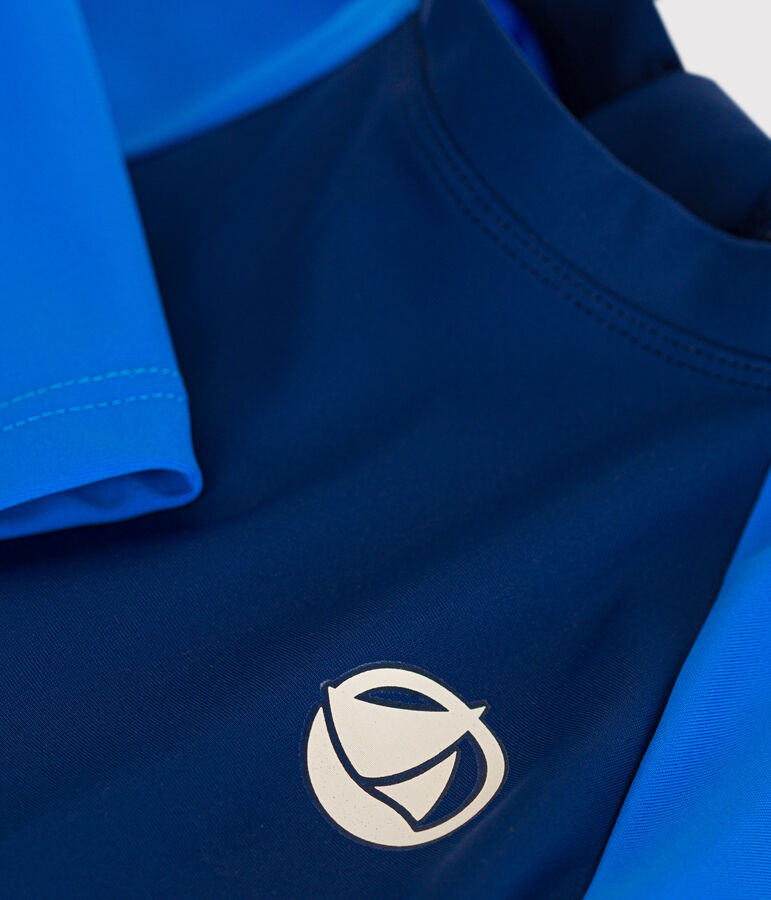 Bade-T-Shirt mit UV-Schutz, Baby blau/blau
