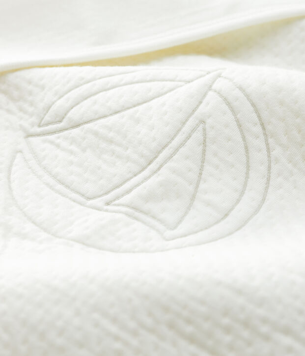Baby-Decke aus Doppeljersey aus Bio-Baumwolle weiss