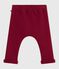 Baby-Hose aus einfarbigem Molton, weich und warm AMARANTE