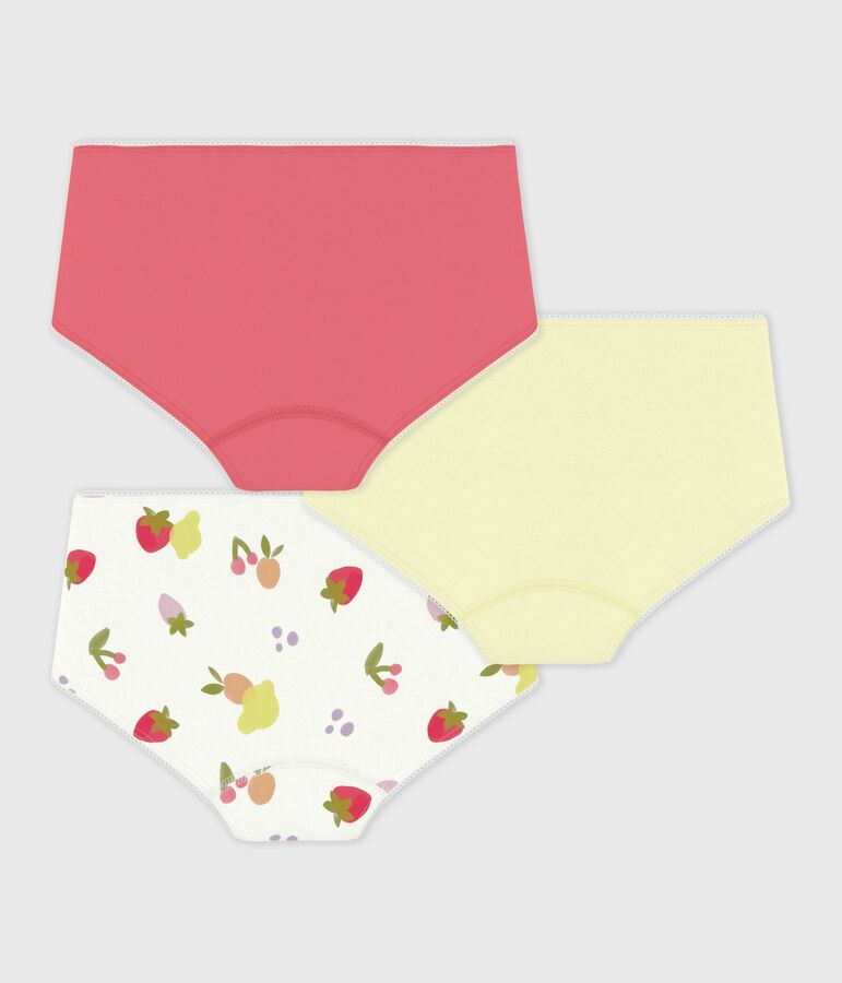 Set Kinder-Shortys aus Baumwolle mit Fruchtmotiv vielfarbig