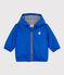 Baby-Jacke aus einfarbigem PU blau