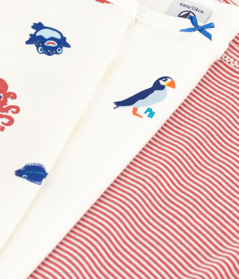 3er-Set Spaghetti-Tops aus Baumwolle f&uuml;r M&auml;dchen variante 1