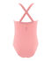 1-teiliger Kinder-Badeanzug Mädchen rosa GROSEILLER/weiss MARSHMALLOW
