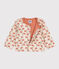 Baby-Cardigan aus gestepptem Doppeljersey mit Aufdruck weiss AVALANCHE/ MULTICO