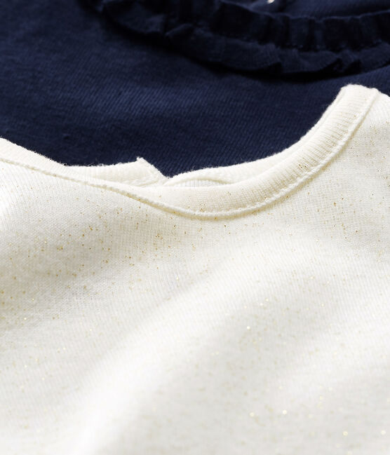 2er-Set langärmelige Baby-T-Shirts für Mädchen variante 2