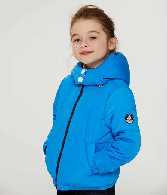 Wattierte Kinder-Jacke blau WAVE