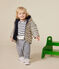Baby-Winterjacke aus PU weiss AVALANCHE/blau SMOKING