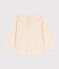 Langärmelige Babybluse aus geflammtem Jersey naturfarben AVALANCHE
