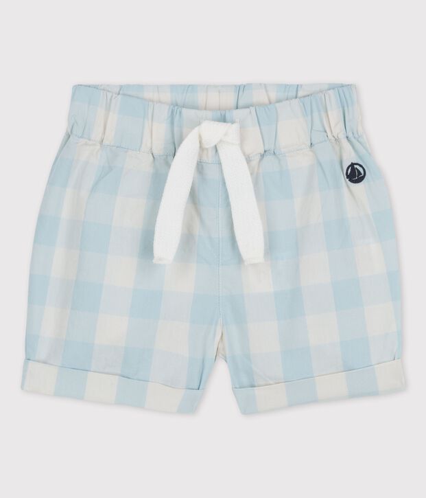 Shorts aus Popeline mit Vichy-Karos BOLDAIR/weiss