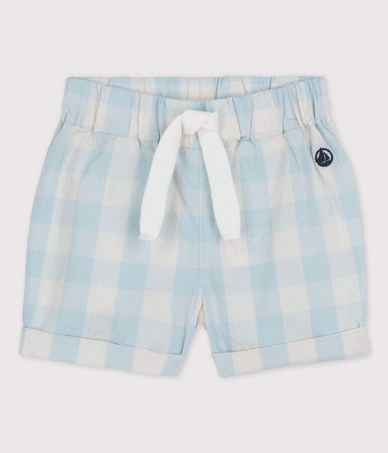 Shorts aus Popeline mit Vichy-Karos BOLDAIR/ MARSHMALLOW