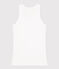 Tanktop aus Baumwolle für Damen weiss ECUME