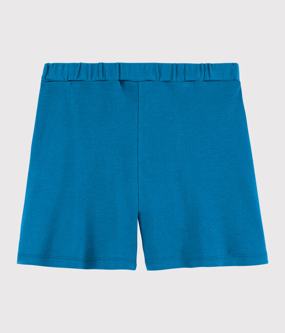 Kinder-Shorts aus Baumwolle für Mädchen blau MYKONOS