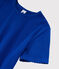 Klassisches Damen-T-Shirt aus Baumwolle mit Rundhalsausschnitt blau SURF