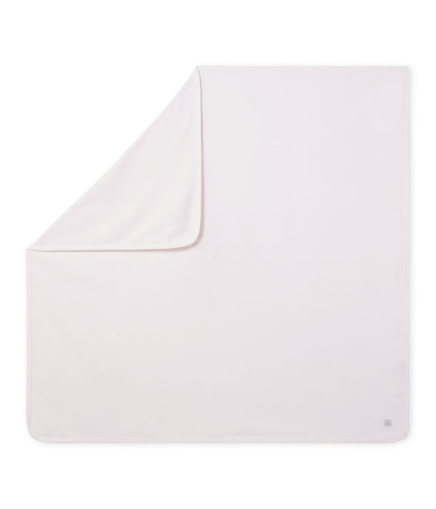 Unisex-Baby-Decke mit Milleraies-Ringelmuster rosa/weiss