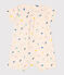 Baby-Overall aus bedrucktem Popeline weiss AVALANCHE/ MULTICO