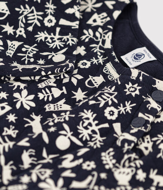 Langärmeliges Kleid mit Printmotiv für Mädchen blau SMOKING/ AVALANCHE