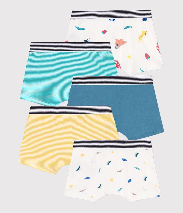 5er-Set Boxershorts aus Baumwolle f&uuml;r Jungen vielfarbig