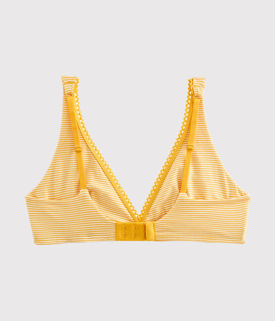 Triangel-BH für Damen gelb BOUDOR/weiss MARSHMALLOW