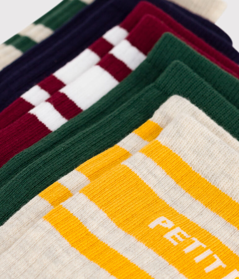 5er-Set Kinder-Socken aus Baumwolle vielfarbig