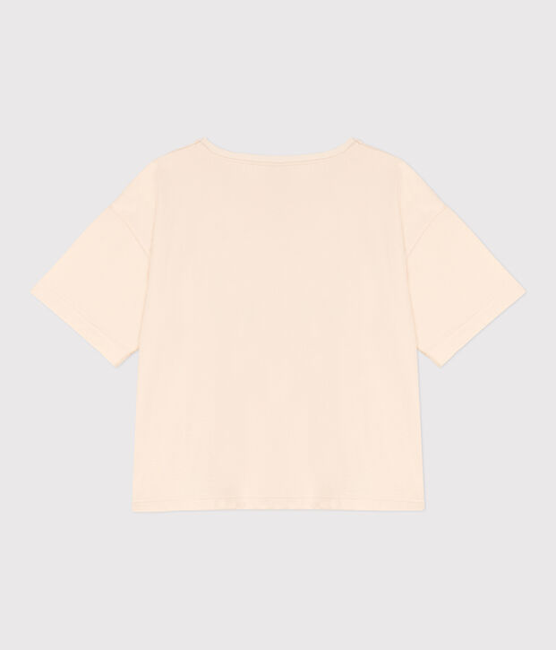 Weites Damen-T-Shirt LE BOXY aus Baumwolle naturfarben
