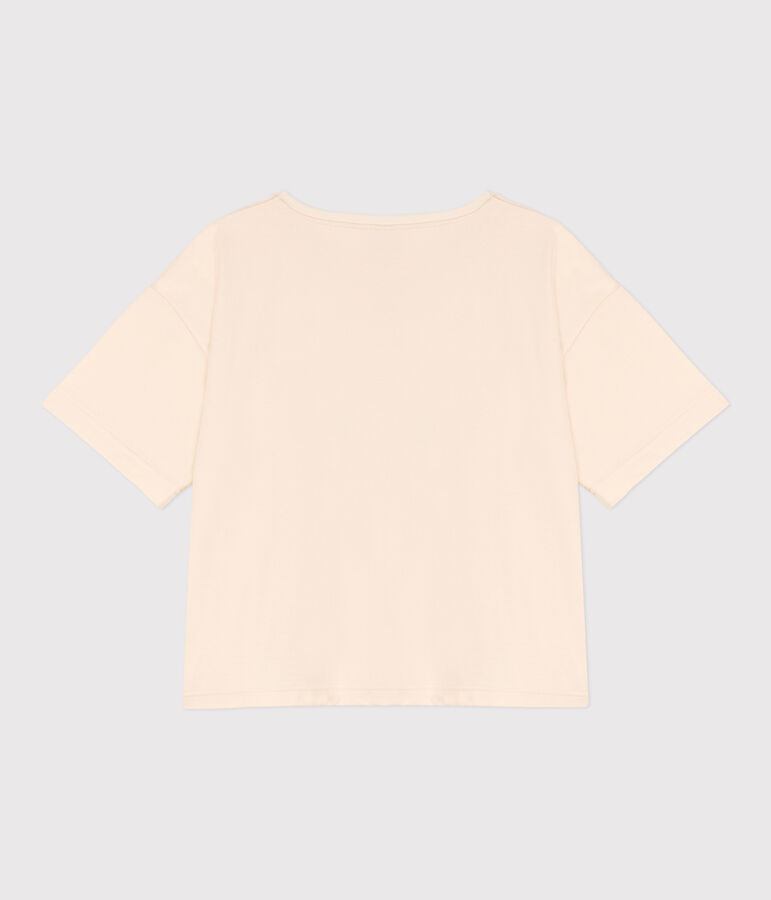 Weites Damen-T-Shirt LE BOXY aus Baumwolle naturfarben AVALANCHE