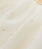 Mädchen-Tüllrock mit Sternenmuster beige COQUILLE/gelb DORE